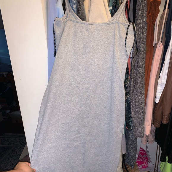 Missguided Strappy Ribbed Popper Midi Dress in Grey - Picture 5 of 11